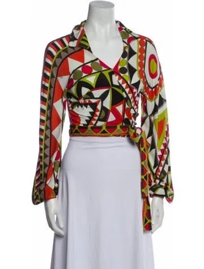 Pre-owned Pucci Vintage 1970's Crop Top In Multi