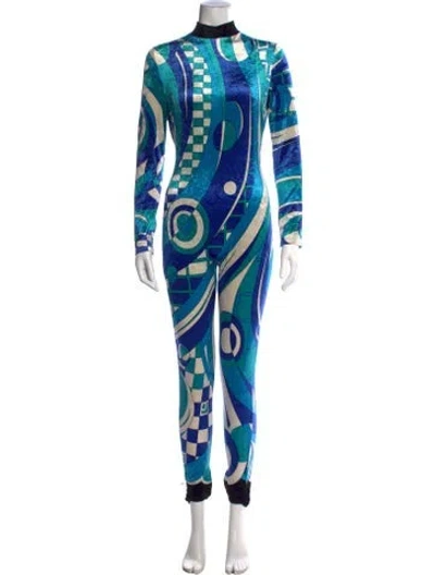 Pre-owned Pucci Vintage 1970's Jumpsuit In Blue