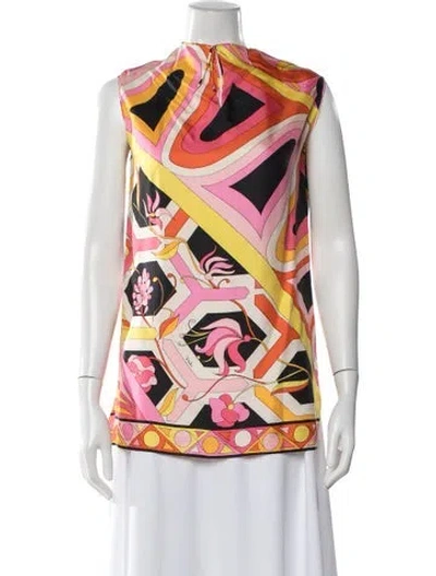 Pre-owned Pucci Vintage 1970's Top In Neutral