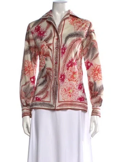 Pre-owned Pucci Vintage 1970's Top In Pink