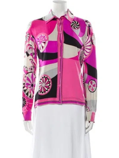 Pre-owned Pucci Vintage 1990's Blouse In Pink