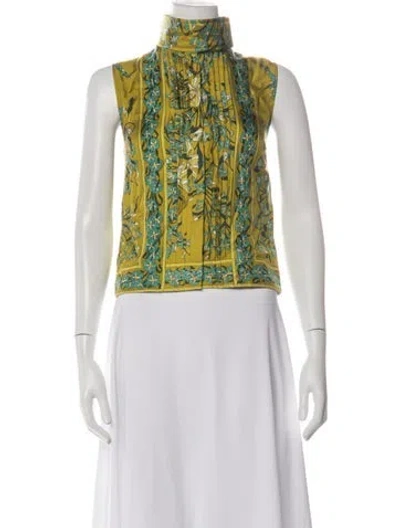 Pre-owned Pucci Vintage 1990's Top In Green