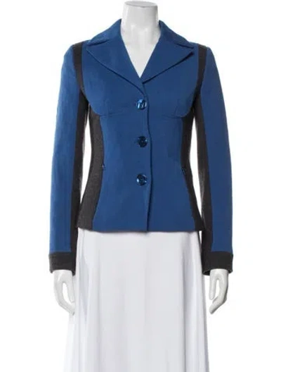 Pre-owned Pucci Vintage 2000's Blazer In Blue