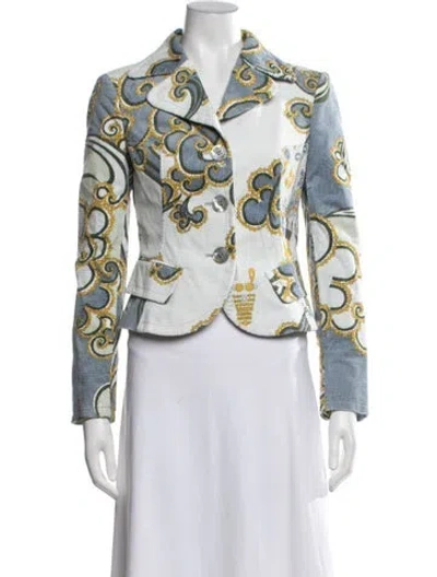 Pre-owned Pucci Vintage 2000's Blazer In Blue