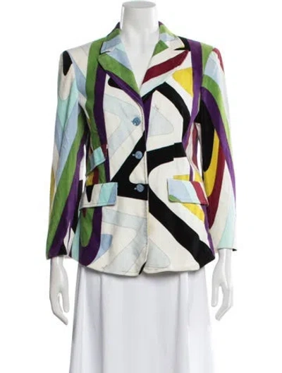 Pre-owned Pucci Vintage 2000's Blazer In Pink