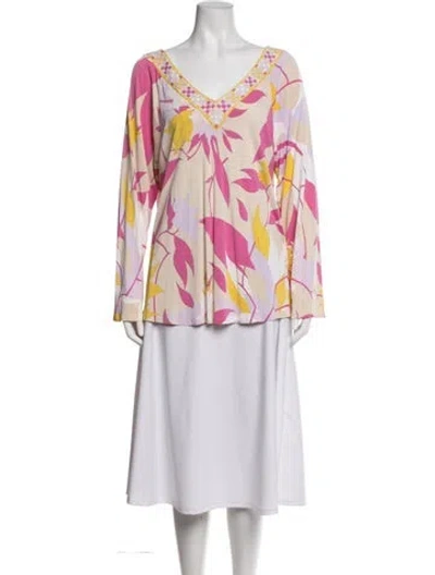 Pre-owned Pucci Vintage 2000's Blouse In Pink