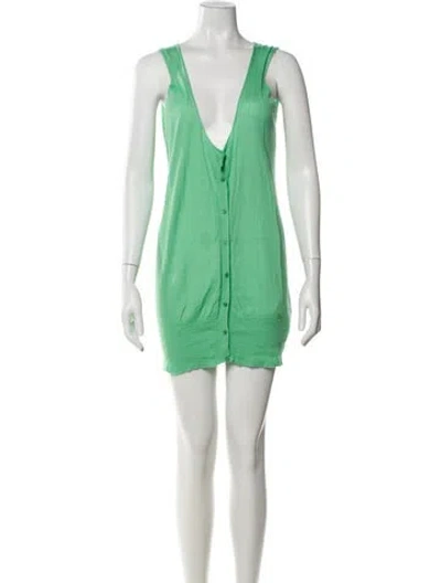 Pre-owned Pucci Vintage 2000's Button-up Top In Green