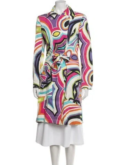 Pre-owned Pucci Vintage 2000's Coat In Neutrals