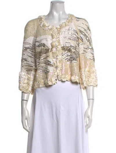 Pre-owned Pucci Vintage 2000's Evening Jacket In Neutrals