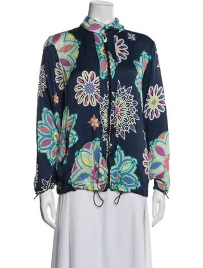 Pre-owned Pucci Vintage 2000's Jacket In Blue