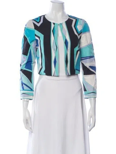 Pre-owned Pucci Vintage 2000's Jacket In Blue