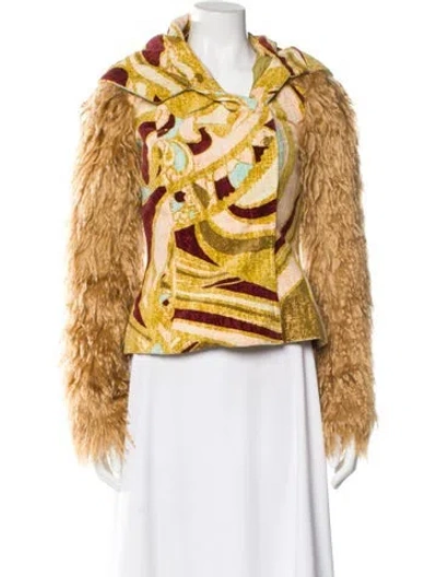 Pre-owned Pucci Vintage 2000's Jacket In Yellow