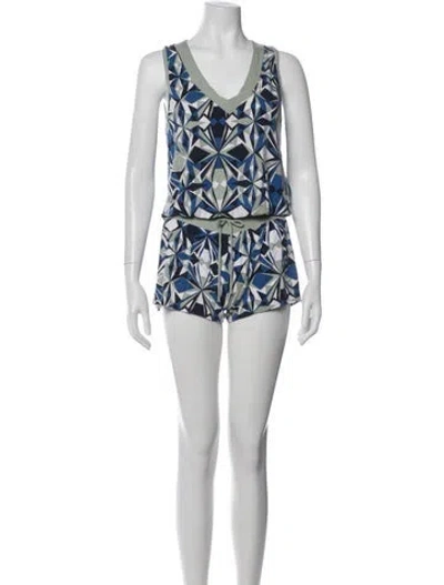 Pre-owned Pucci Vintage 2000's Romper In Black