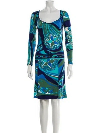 Pre-owned Pucci Vintage 2000's Skirt Set In Blue
