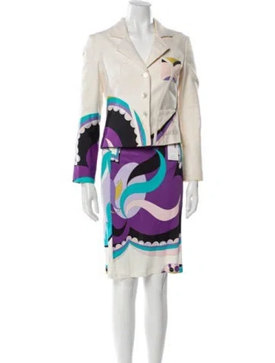 Pre-owned Pucci Vintage 2000's Skirt Set In Multi