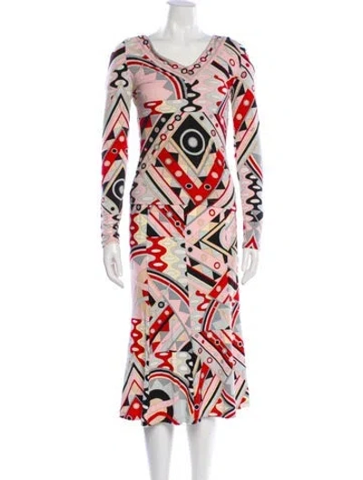 Pre-owned Pucci Vintage 2000's Skirt Set In Pink