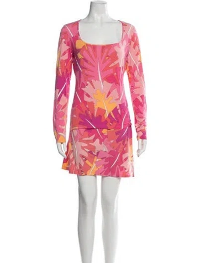 Pre-owned Pucci Vintage 2000's Skirt Set In Pink