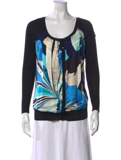 Pre-owned Pucci Vintage 2000's Sweater In Black/blue