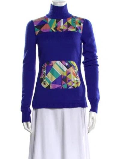 Pre-owned Pucci Vintage 2000's Sweater In Blue