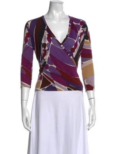 Pre-owned Pucci Vintage 2000's Sweater In Purple
