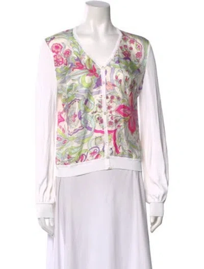 Pre-owned Pucci Vintage 2000's Sweater In White