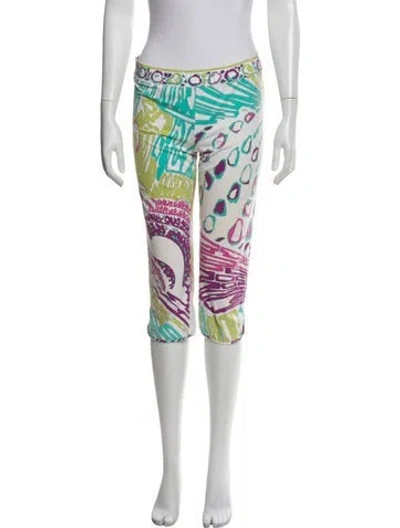 Pre-owned Pucci Vintage 2000's Sweatpants In White