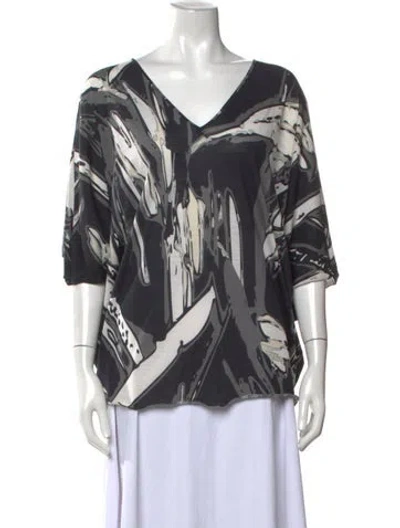 Pre-owned Pucci Vintage 2000's Top In Black/grey