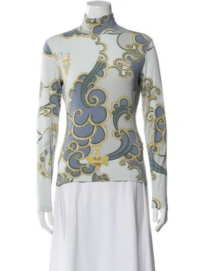Pre-owned Pucci Vintage 2000's Top In Blue