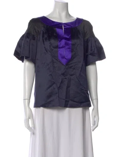 Pre-owned Pucci Vintage 2000's Top In Blue