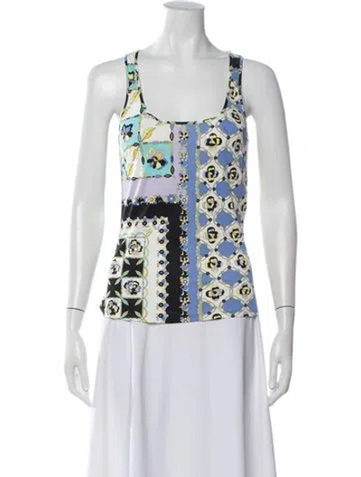 Pre-owned Pucci Vintage 2000's Top In Blue