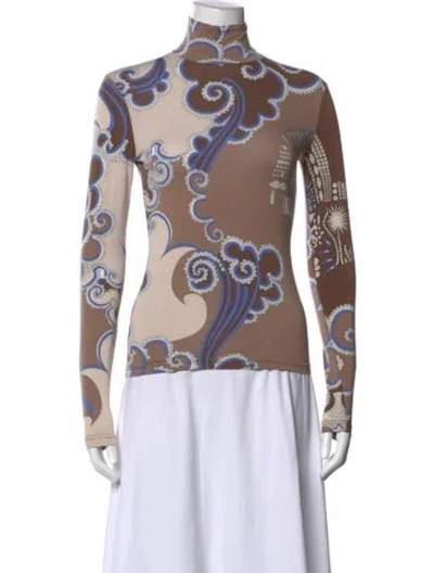Pre-owned Pucci Vintage 2000's Top In Brown