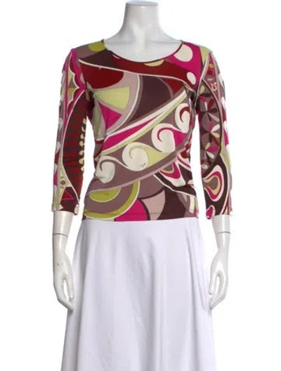 Pre-owned Pucci Vintage 2000's Top In Brown