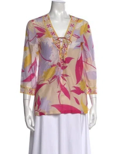 Pre-owned Pucci Vintage 2000's Top In Brown