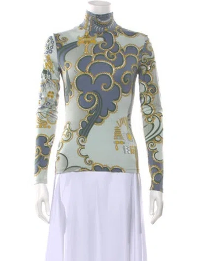 Pre-owned Pucci Vintage 2000's Top In Green