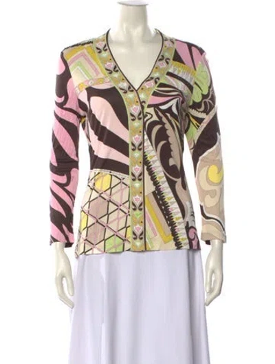Pre-owned Pucci Vintage 2000's Top In Multi