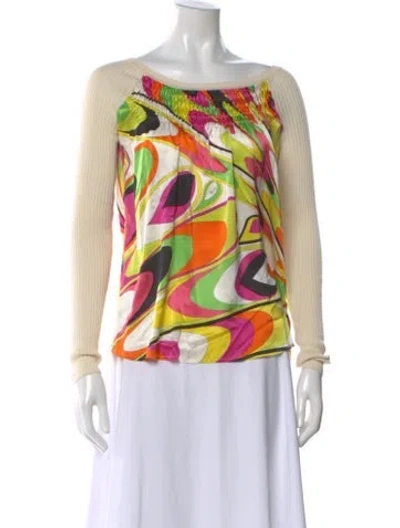 Pre-owned Pucci Vintage 2000's Top In Multi