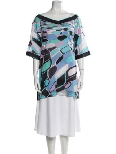 Pre-owned Pucci Vintage 2000's Top In Multi