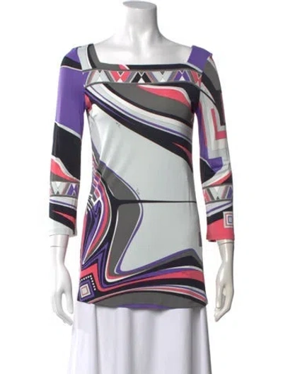 Pre-owned Pucci Vintage 2000's Top In Multi