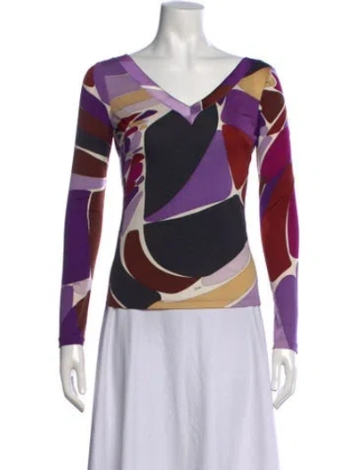 Pre-owned Pucci Vintage 2000's Top In Multi
