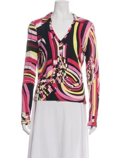 Pre-owned Pucci Vintage 2000's Top In Multi