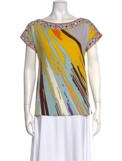 Pre-owned Pucci Vintage 2000's Top In Multi