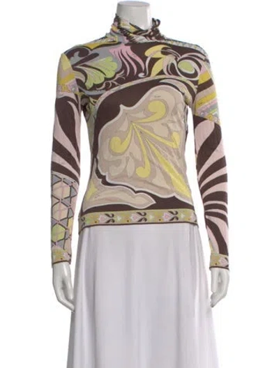 Pre-owned Pucci Vintage 2000's Top In Neutral