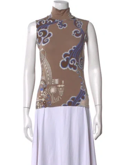 Pre-owned Pucci Vintage 2000's Top In Neutrals