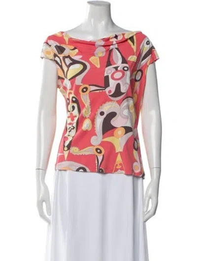Pre-owned Pucci Vintage 2000's Top In Pink