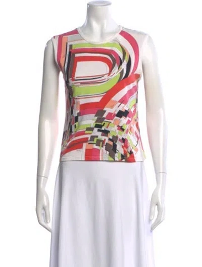 Pre-owned Pucci Vintage 2000's Top In Pink