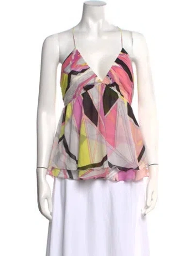 Pre-owned Pucci Vintage 2000's Top In Pink