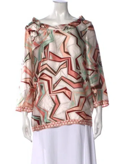Pre-owned Pucci Vintage 2000's Top In Pink
