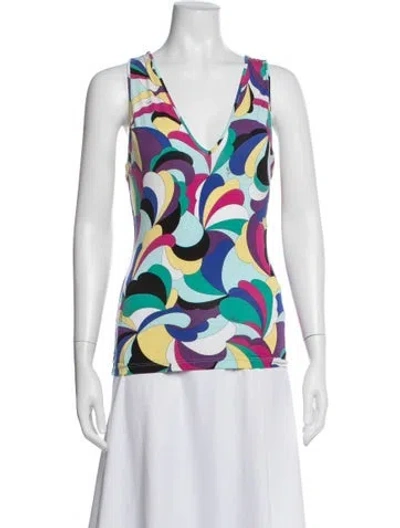 Pre-owned Pucci Vintage 2000's Top In Pink