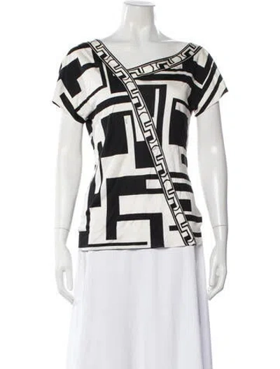 Pre-owned Pucci Vintage 2000's Top W/ Tags In White