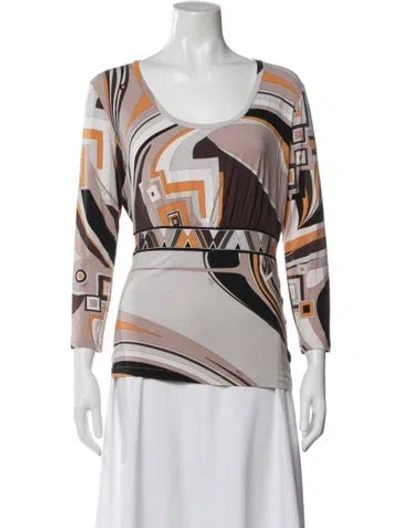 Pre-owned Pucci Vintage 2000's Top In White